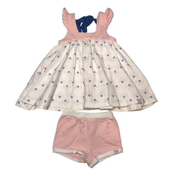 Omi Jo Oleander Aunt Heart Tunic and Shorts 12-18M